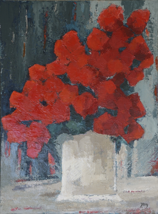 027-Bouquet rouge - Jacqueline YON