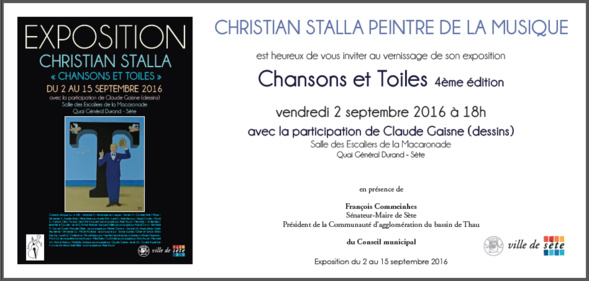 Christian Stalla peintre de la musique - Sète Christian Stalla peintre de la musique - Sète
