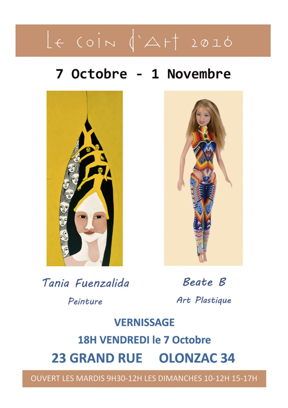 Exposition - Coin d'Art Olonzac Exposition - Coin d'Art Olonzac