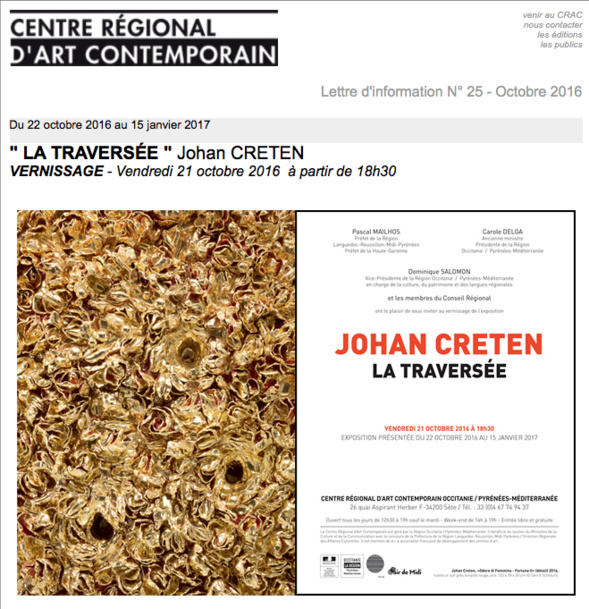 " LA TRAVERSÉE " Johan CRETEN - Sète " LA TRAVERSÉE " Johan CRETEN - Sète