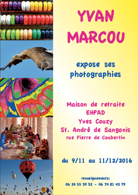 Yvan Marcou expose ses photographies - Saint-André-de-Sangonis