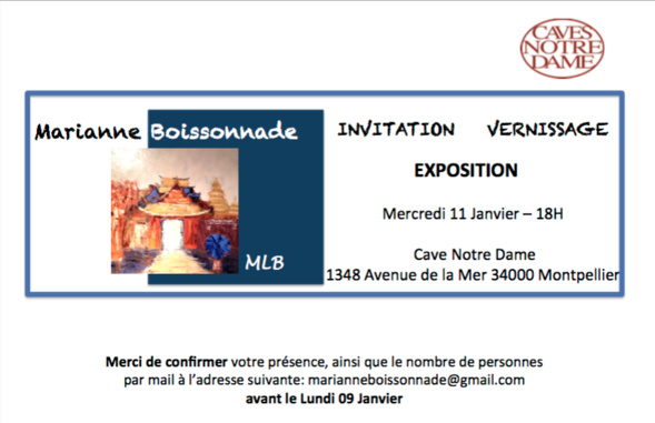 Marianne Boissonnade - Cave Notre Dame - Montpellier Marianne Boissonnade - Cave Notre Dame - Montpellier