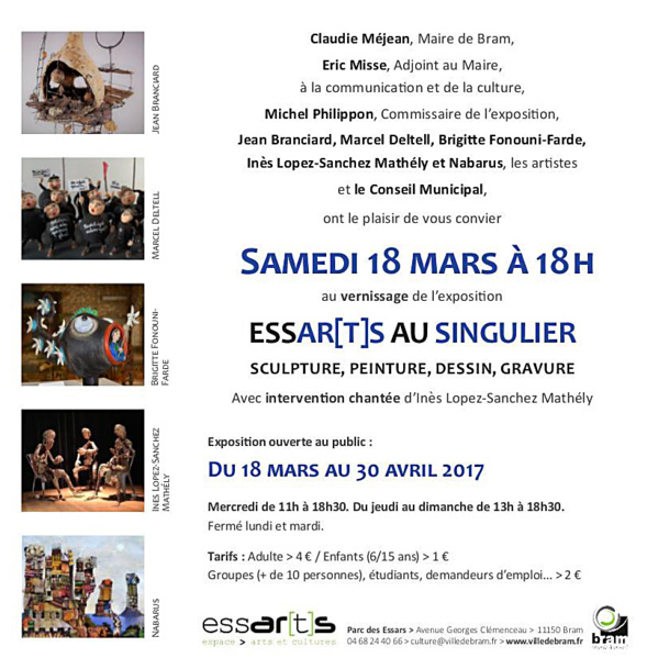 Exposition aux ESSAR(T)S au singulier - BRAM Exposition aux ESSAR(T)S au singulier - BRAM