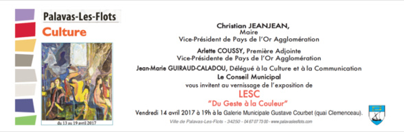 Exposition Pierre LESC du geste à la couleur - Palavas les Flots Exposition Pierre LESC du geste à la couleur - Palavas les Flots