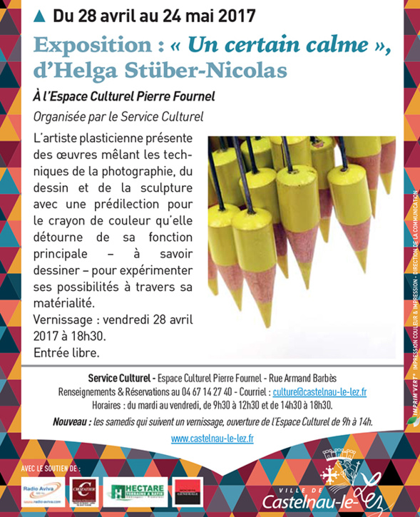 Un certain calme - à l'espace Pierre Fournel à Castelnau-le-Lez Un certain calme - à l'espace Pierre Fournel à Castelnau-le-Lez