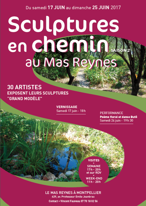 Exposition Sculptures au Mas Reynes - Montpellier