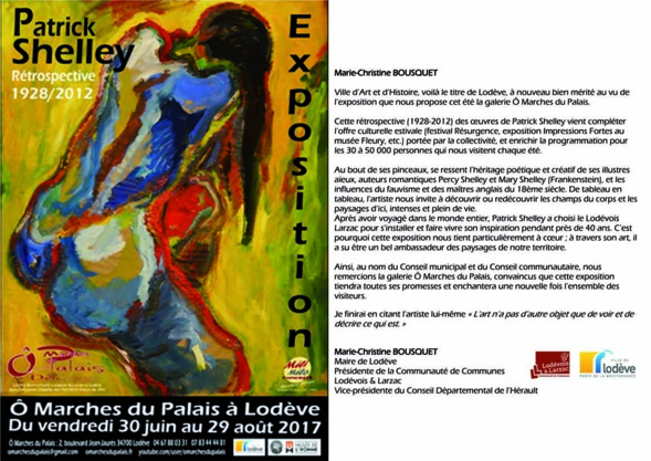 Exposition rétrospective de Patrick Shelley - Lodève Exposition rétrospective de Patrick Shelley - Lodève