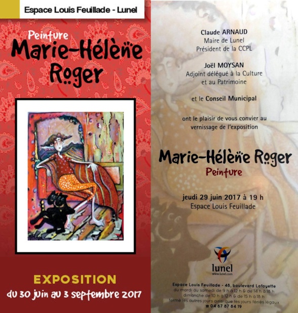 Marie-Hélène ROGER à l'Espace Louis Feuillade à LUNEL Marie-Hélène ROGER à l'Espace Louis Feuillade à LUNEL