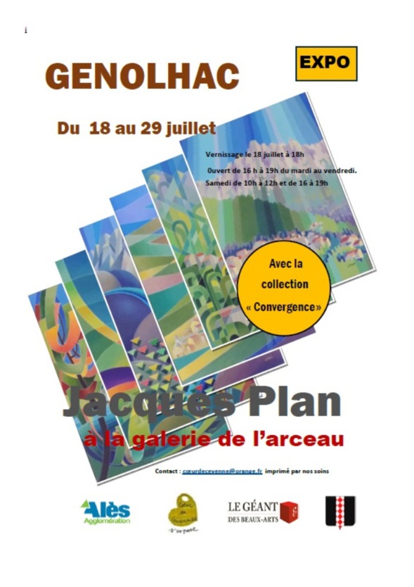 Exposition de Jacques PLAN à GENOLHAC Exposition de Jacques PLAN à GENOLHAC