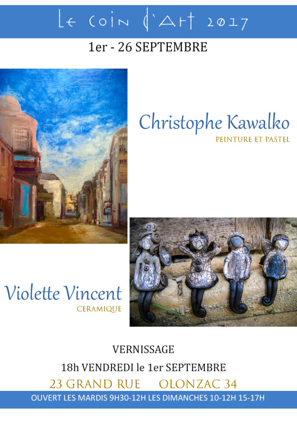 Expo au Coin d'Art - Olonzac Expo au Coin d'Art - Olonzac