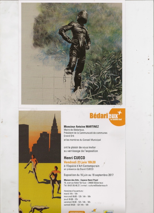 Exposition Henri CUECO à l'Espace d'Art Contemporain à BÉDARIEUX Exposition Henri CUECO à l'Espace d'Art Contemporain à BÉDARIEUX