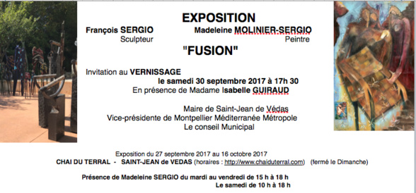 Exposition " FUSION "au Chai du Terral à Saint Jean de Védas Exposition " FUSION "au Chai du Terral à Saint Jean de Védas