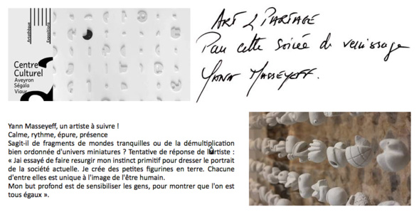 Exposition de Yann Masseyeff à Rieupeyroux - Exposition de Yann Masseyeff à Rieupeyroux -