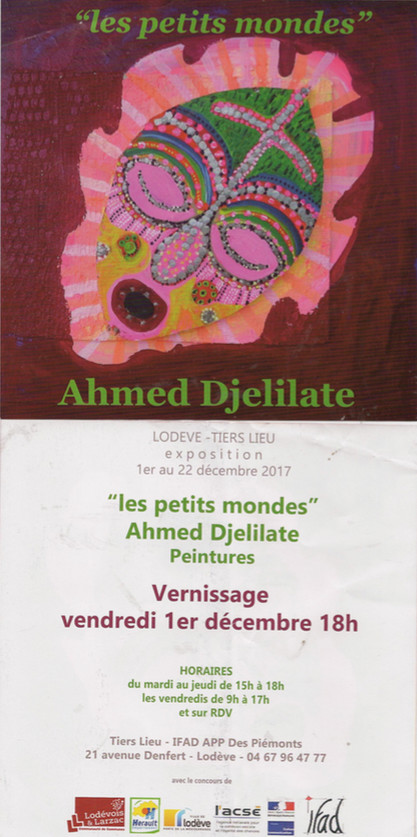 Tiers Lieu à LODÈVE , Exposition d'Ahmed DJELILATE " les petits mondes "