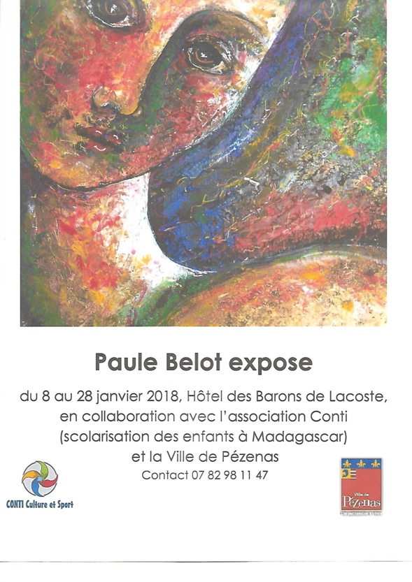 Exposition de peinture de Paule Belot - Pézenas Exposition de peinture de Paule Belot - Pézenas