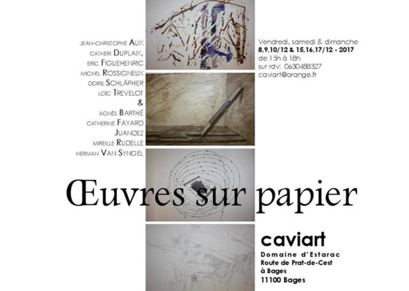 Caviart vous propose un ensemble d’œuvres sur papier - Bages Caviart vous propose un ensemble d’œuvres sur papier - Bages