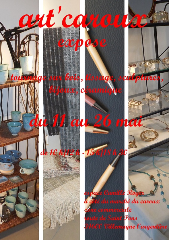 Art Caroux présente une exposition d'artisans d'art régionaux Art Caroux présente une exposition d'artisans d'art régionaux