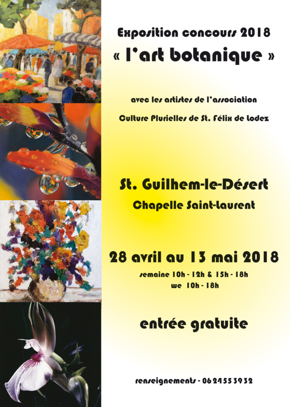 Exposition concours "L'art botanique" - Saint-Guilhem-le-Désert