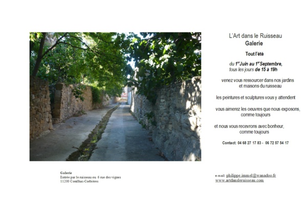 Galerie L'Art dans le Ruisseau - Cornilhac-Corbières Galerie L'Art dans le Ruisseau - Cornilhac-Corbières