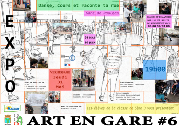 expo "ART EN GARE #6 " - PAULHAN expo "ART EN GARE #6 " - PAULHAN