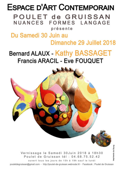 GRUISSAN Exposition à l'espace d'Art Contemporain "Poulet de Gruissan" GRUISSAN Exposition à l'espace d'Art Contemporain "Poulet de Gruissan"