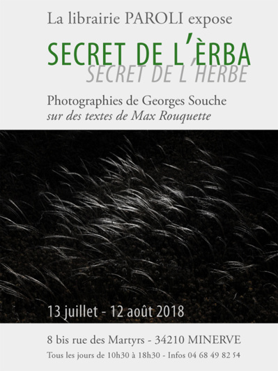 "Secret de l'èrba" : photographies de Georges Souche à Minerve