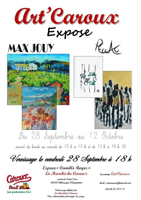 Exposition à Art Caroux - Caroux