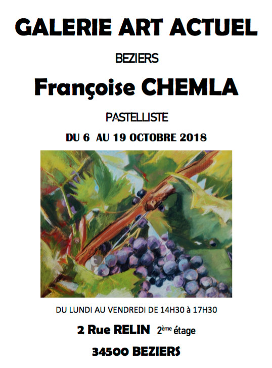 EXPO de Françoise CHEMLA - Béziers EXPO de Françoise CHEMLA - Béziers