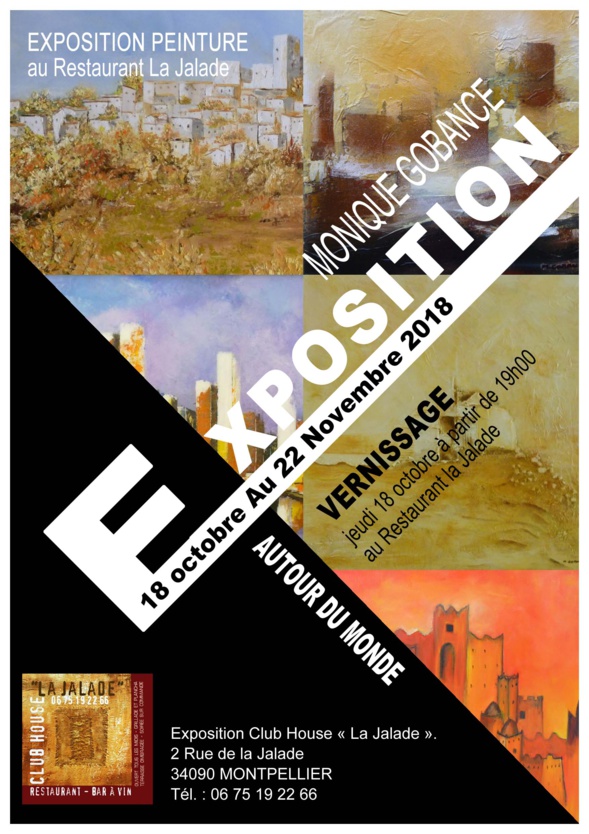 Exposition au restaurent LA JALADE - Montpellier