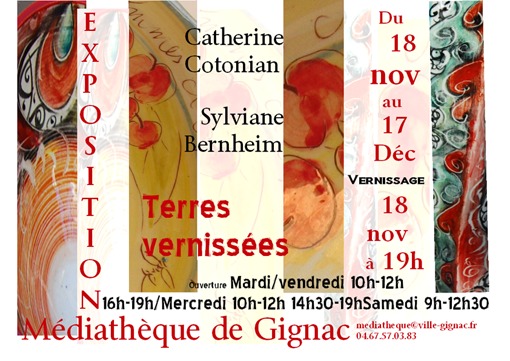 Catherine Cotonian et Sylviane Bernheim exposent