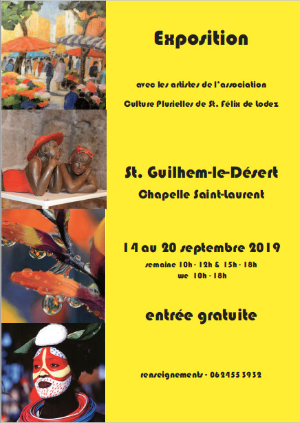 Exposition Chapelle Saint-Laurent - Saint-Guilhem-le-Désert