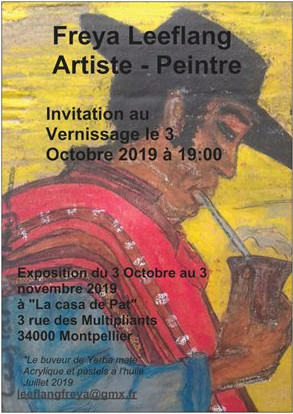 L'exposition de peinture "Portraits" Freya Leeflang - La casa de Pat - Montpellier L'exposition de peinture "Portraits" Freya Leeflang - La casa de Pat - Montpellier