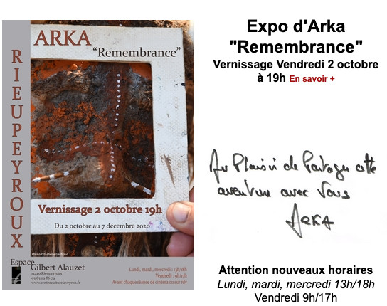 Exposition d’ARKA - Espace Gilbert Alauzet - Rieupeyroux (12) Exposition d’ARKA - Espace Gilbert Alauzet - Rieupeyroux (12)