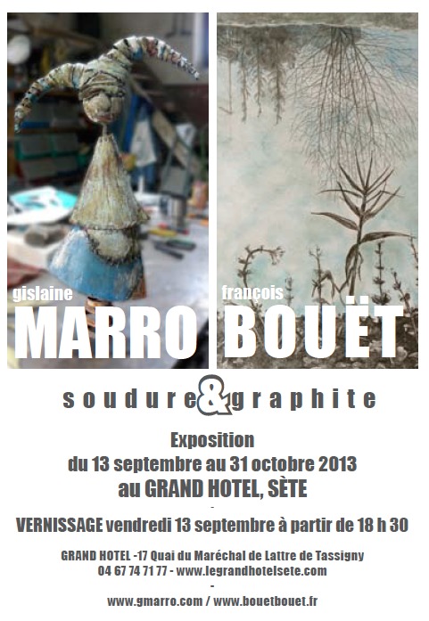 Gislaine Marro et François Bouët, exposent SOUDURE & GRAPHITE 