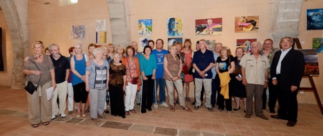 Les artistes le vendredi 14 juin 2013 au vernissage de l'exposition Les artistes le vendredi 14 juin 2013 au vernissage de l'exposition