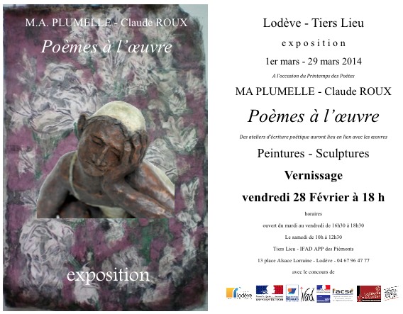 MA Plumelle & Claude Roux exposent