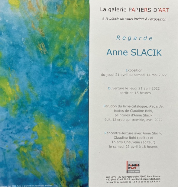 Exposition Regarde Galerie Papiers d'art - Paris