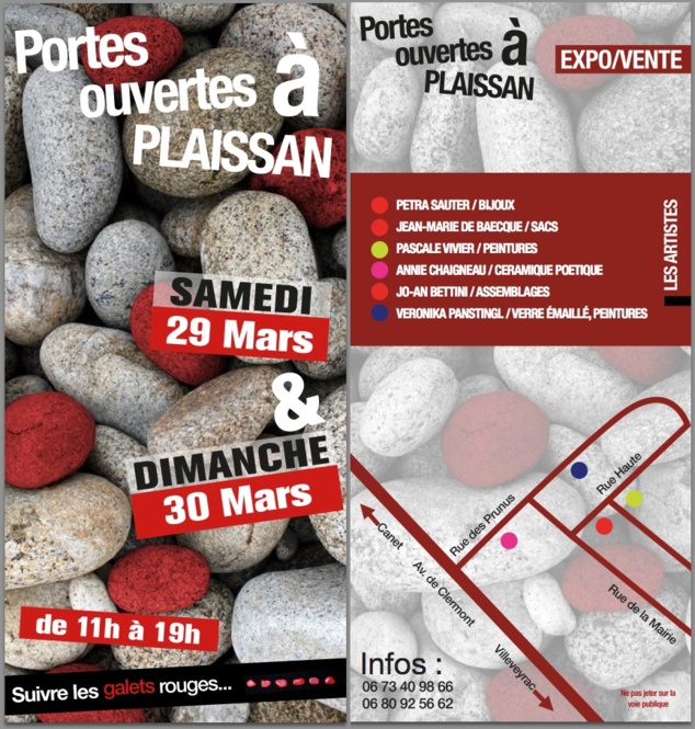 Les artistes de Plaissan ouvrent les portes de leurs ateliers. Les artistes de Plaissan ouvrent les portes de leurs ateliers.