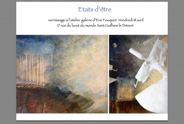 Eve Fouquet expose à Saint-Guilhem-le-Désert Eve Fouquet expose à Saint-Guilhem-le-Désert