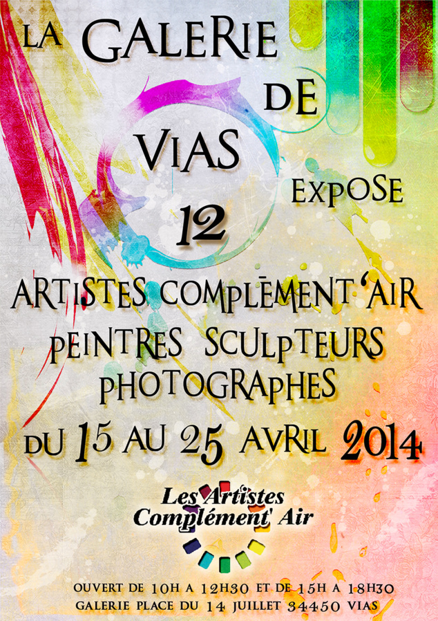 Galerie d'art de Vias - place du 14 juillet à VIAS. Galerie d'art de Vias - place du 14 juillet à VIAS.