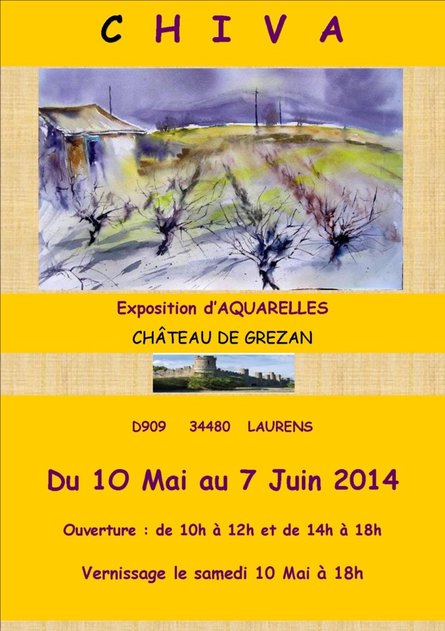 CHIVA - aquarelles à Laurens CHIVA - aquarelles à Laurens