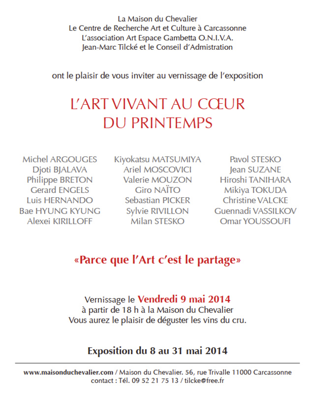 L’ART VIVANT AU COEUR DU PRINTEMPS - Carcassonne L’ART VIVANT AU COEUR DU PRINTEMPS - Carcassonne