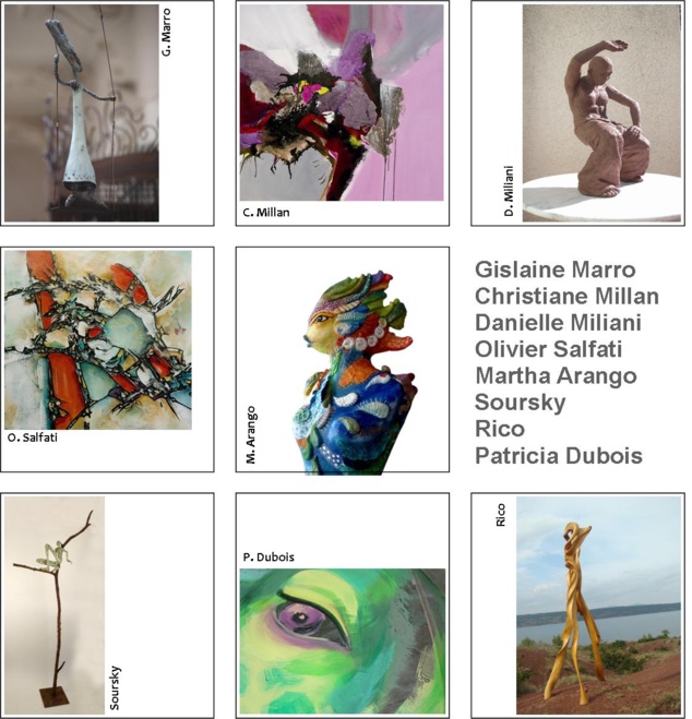 8 artistes aux Jardins du Redounel à Assas 8 artistes aux Jardins du Redounel à Assas