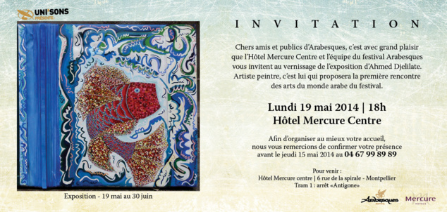 Ahmed Djelilate expose à Montpellier Ahmed Djelilate expose à Montpellier