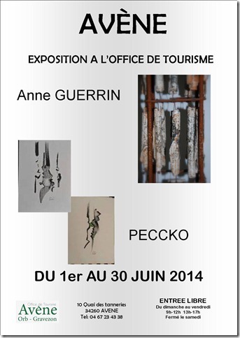 Anne Guerrin et JP Pecchioli exposent à l’Office de Tourisme à Avène