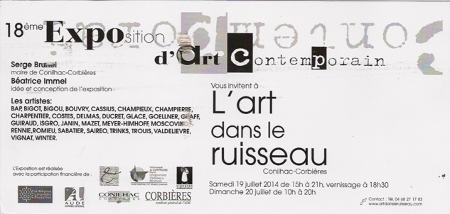 18eme exposition d'art comtemporain à Conilhac-Corbières