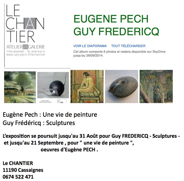 Eugene Pech & Guy Frédéricq exposent à Cassaignes