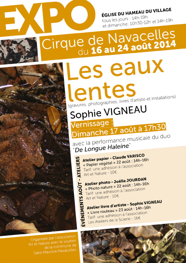 Les eaux lentes au Cirque de Navacelle Les eaux lentes au Cirque de Navacelle