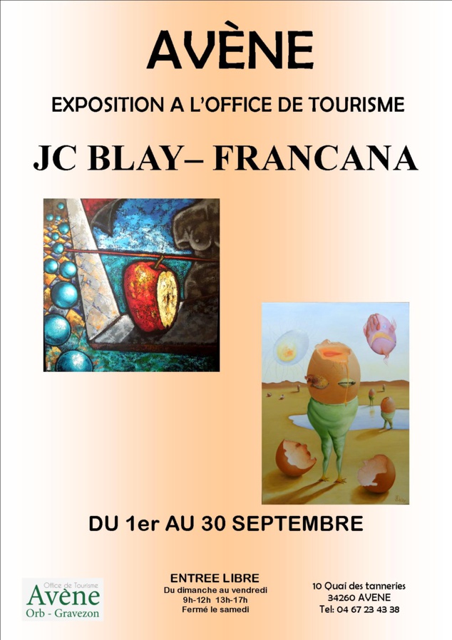 Francana & JC Blay exposent à Avène