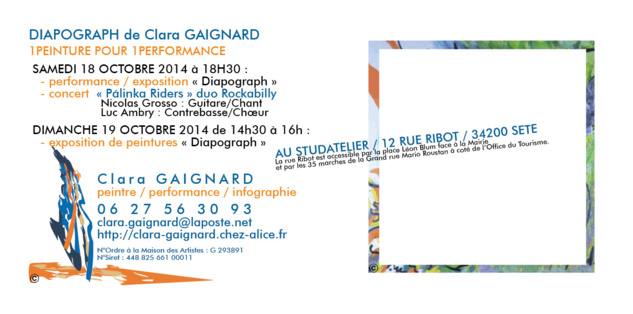 Clara Gaignard expose à Sète Clara Gaignard expose à Sète